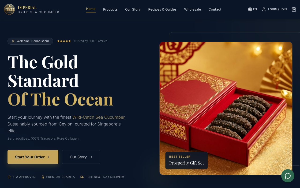 Imperial Dried Sea Cucumber desktop view