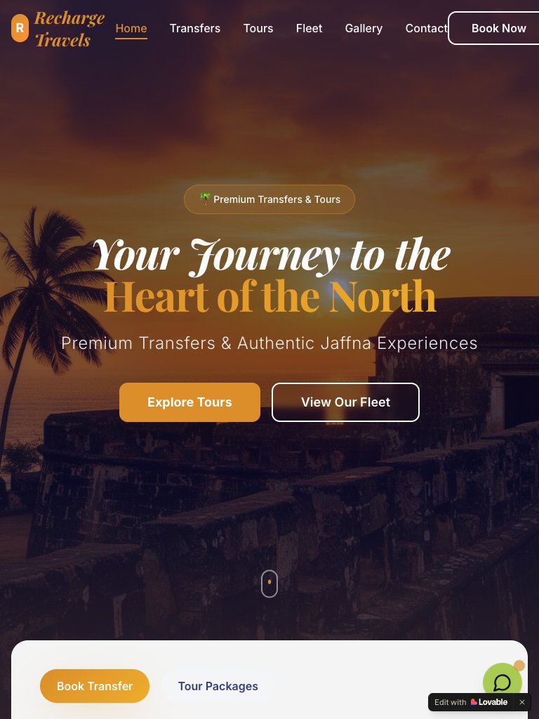 Jaffna Joyrides tablet view