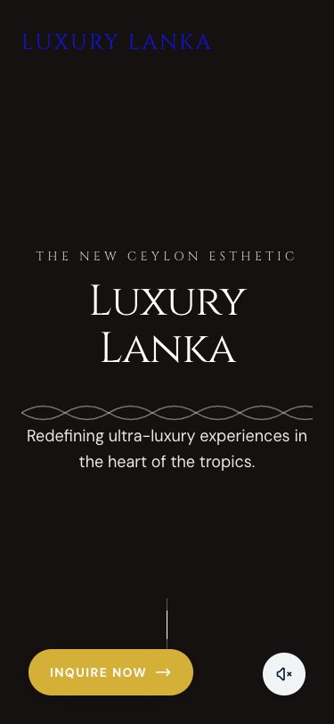 Luxury Lanka mobile view