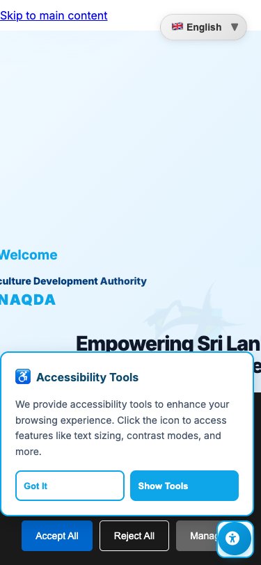 NAQDA — Aquaculture Development Authority mobile view