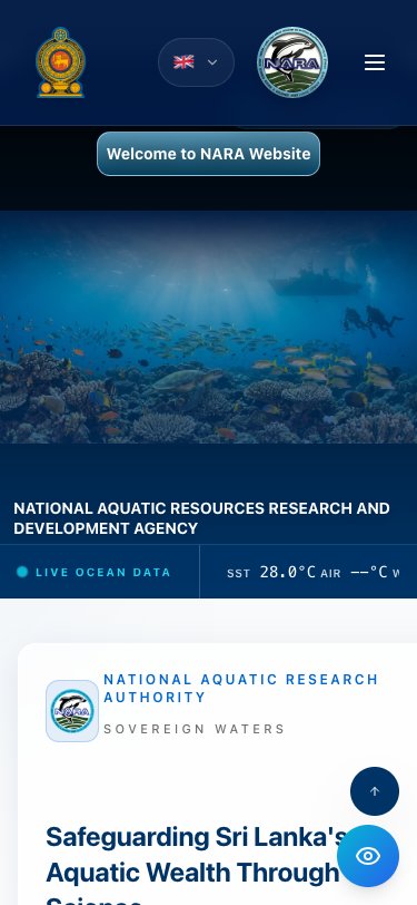 NARA — National Aquatic Resources Agency mobile view