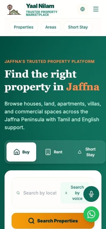 Yaal Nilam mobile view